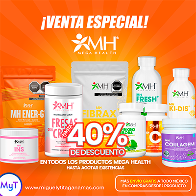 Portada de carrusel productos Mega Health Descuento